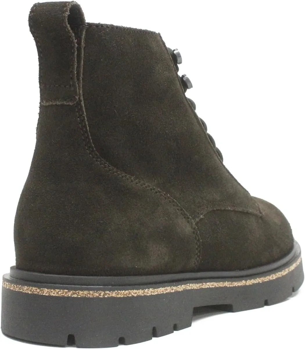 Birkenstock Womens Highwood Lace Mid Suede Leather Boots