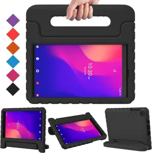 BMOUO Kids Case for Alcatel Joy Tab 2 8 inch 2020, Alcatel Joy Tab 2 Case, Shockproof Kids Friendly Convertible Handle Stand Case for Metroby t-Mobile Alcatel Joy Tab 2 8" Tablet Model: 9032Z - Black