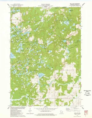 Bob Lake WI topo map, 1:24000 Scale, 7.5 X 7.5 Minute, Historical, 1975, Updated 1978, 27.25 x 21.08 in