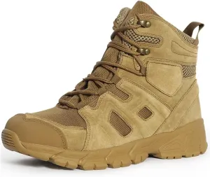BPKW Men's Hiking Trekking Backpacking Leather Boots Mountaineering Motorcycle Shoes Casual Work Boots