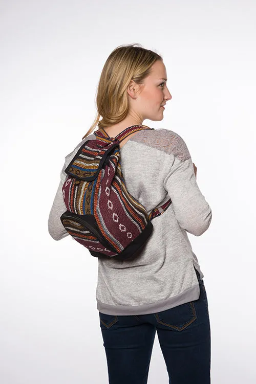 Brown Backpack Limited discounts Impressive variety Triangle - Cotton