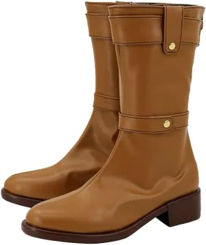 Brown Cosplay Shoes Party Cosplay Boots Shoes for Halloween Carnival Party