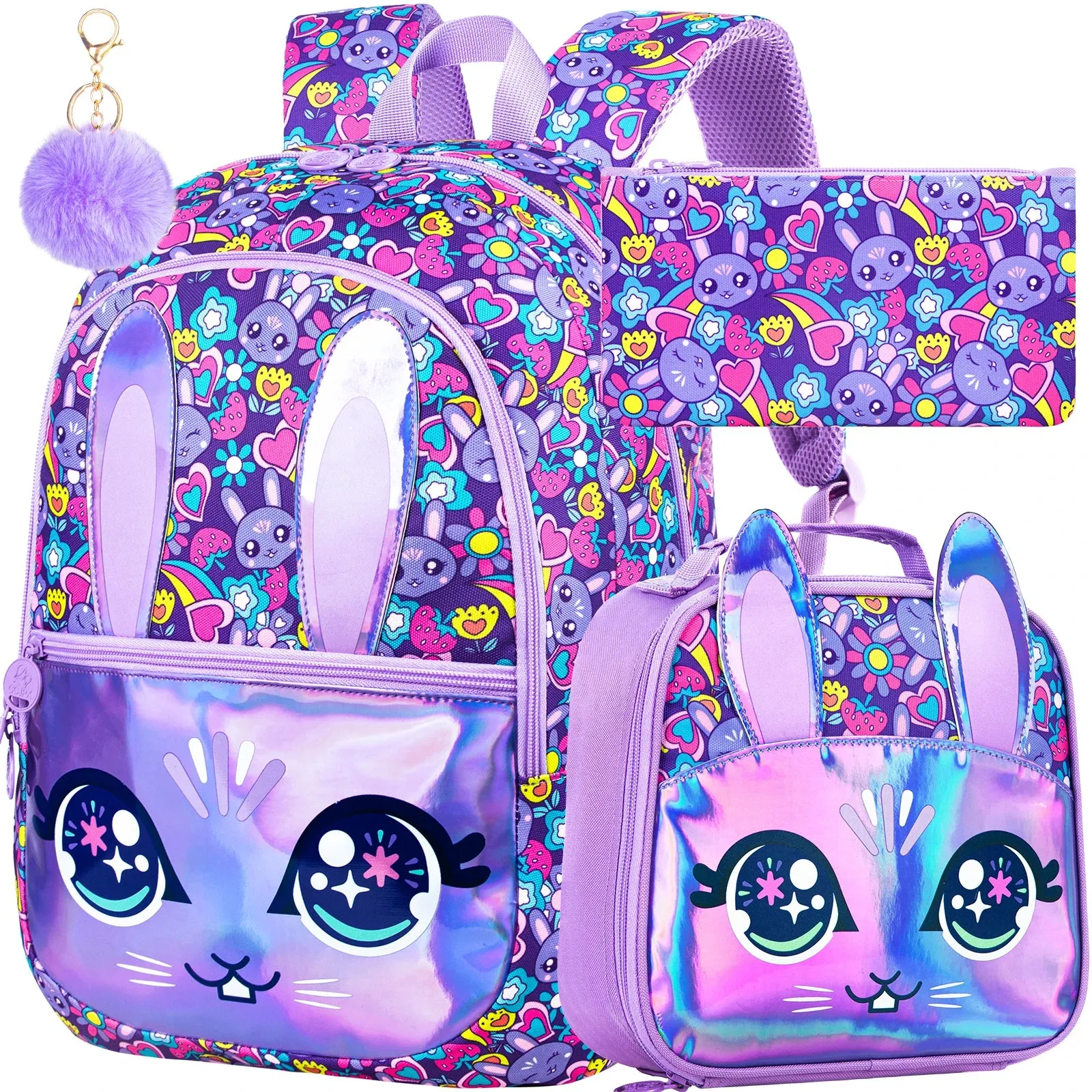 Bunny Rabbit School Bag Set