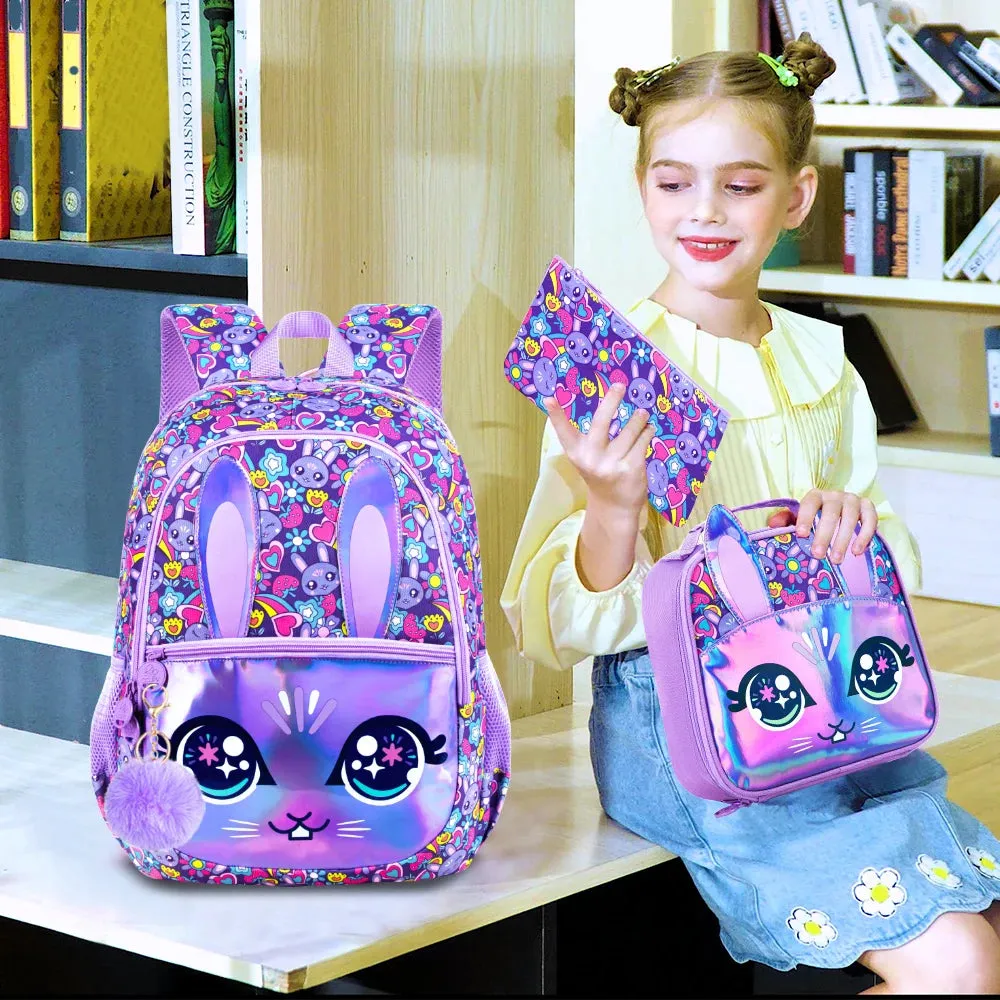 Bunny Rabbit School Bag Set
