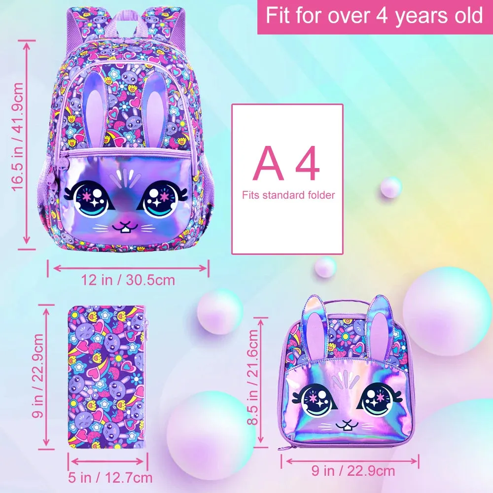 Bunny Rabbit School Bag Set
