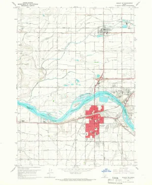 Burley SE ID topo map, 1:24000 Scale, 7.5 X 7.5 Minute, Historical, 1964, Updated 1966, 26.8 x 22 in