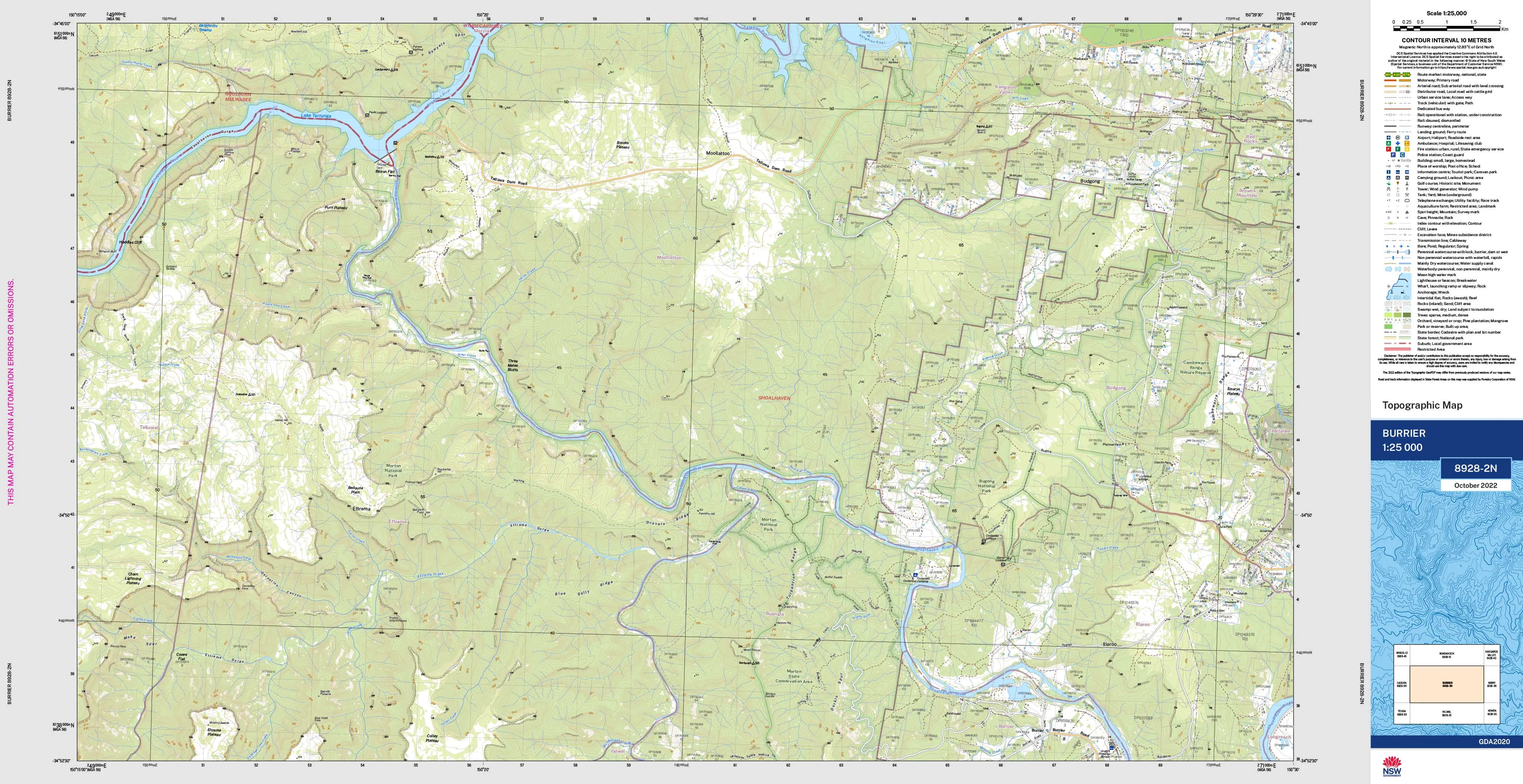 Burrier 8928-2N Topographic Map 1:25k