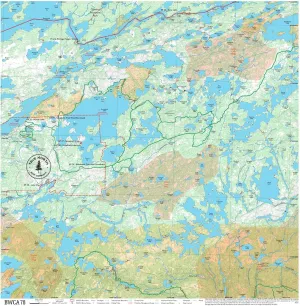 BWCA Map - BWCA 78 – Waterproof, Durable Cloth Map for Canoeing, Hiking, and Camping by True North Map Company