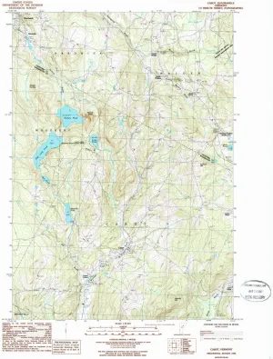 Cabot VT topo map, 1:24000 Scale, 7.5 X 7.5 Minute, Historical, 1986, Updated 1987, 26.7 x 22 in