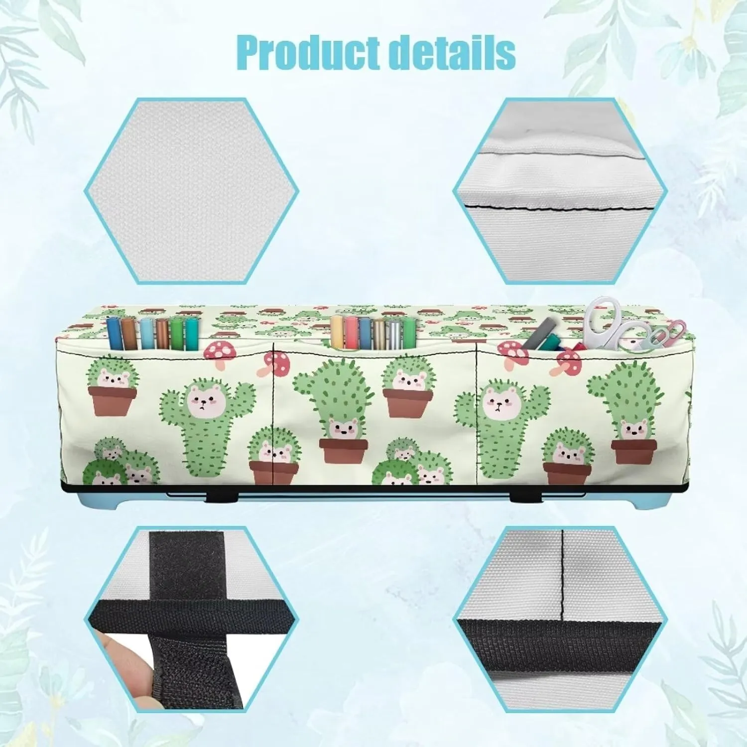 Cactus Carrying Case Cover with Pockets Lightweight Waterproof Cutting Machine Accessories Protective Carrying Case Bag Durable Carrying Bag