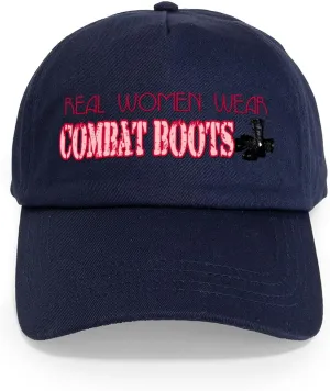 CafePress Real Women Wear Combat Boots Cap Adjustable Baseball Cap