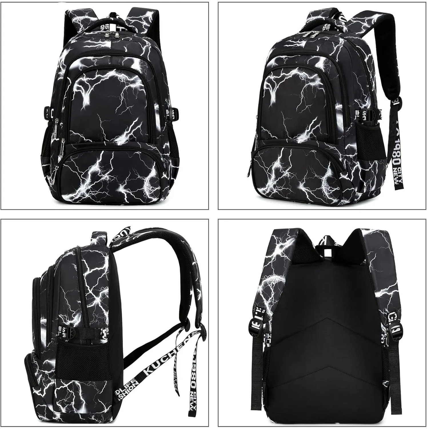 Camo Backpack Set with Lunch Bag Lightweight Waterproof School Backpack Bookbag for Boys Girls