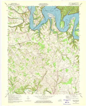 Cane Valley KY topo map, 1:24000 Scale, 7.5 X 7.5 Minute, Historical, 1970, Updated 1972, 27.5 x 23.1 in