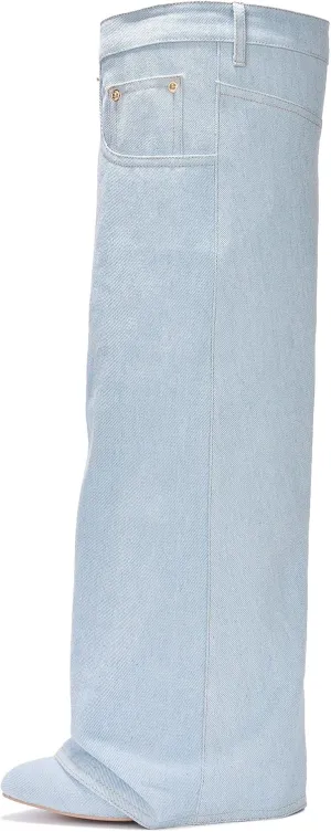 Cape Robbin Marget Over The Knee Pointy Toe Heeled Boots for Women