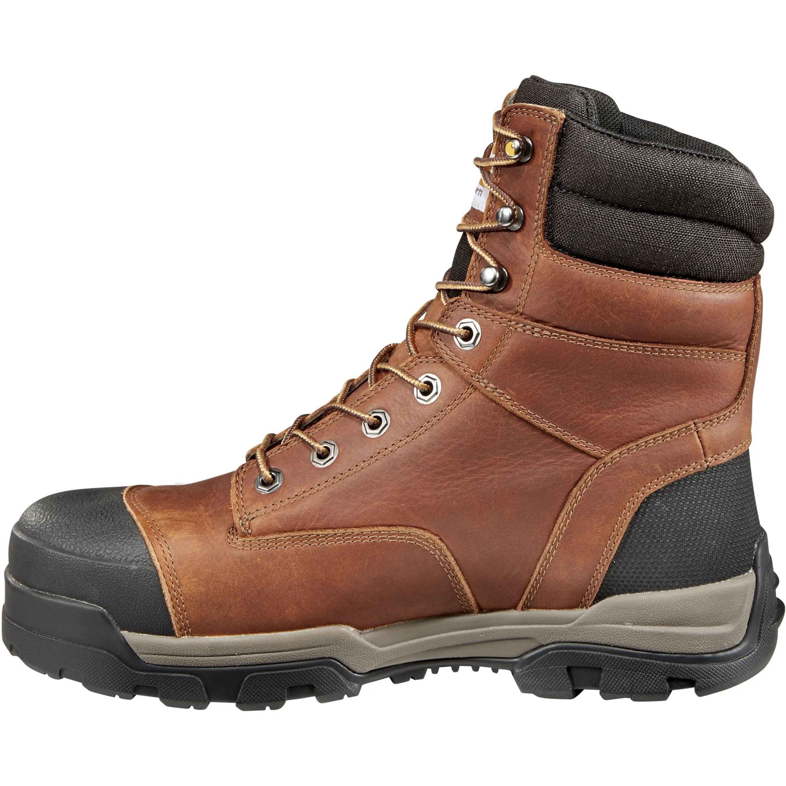 Carhartt Men's Ground Force 8" Composite Toe Waterproof Work Boot - Brown - CME8355