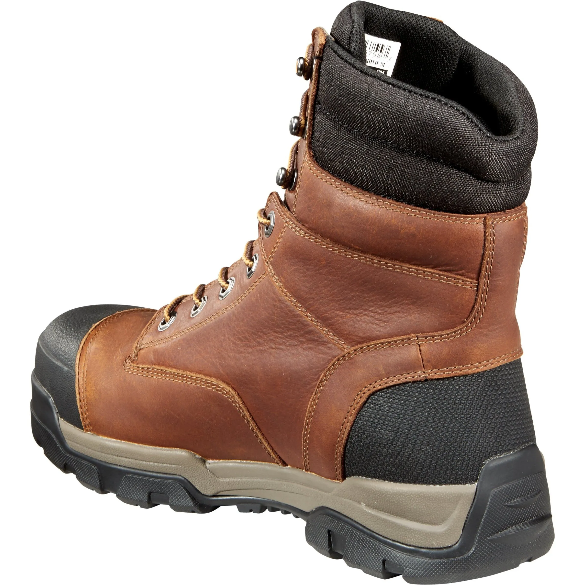 Carhartt Men's Ground Force 8" Composite Toe Waterproof Work Boot - Brown - CME8355