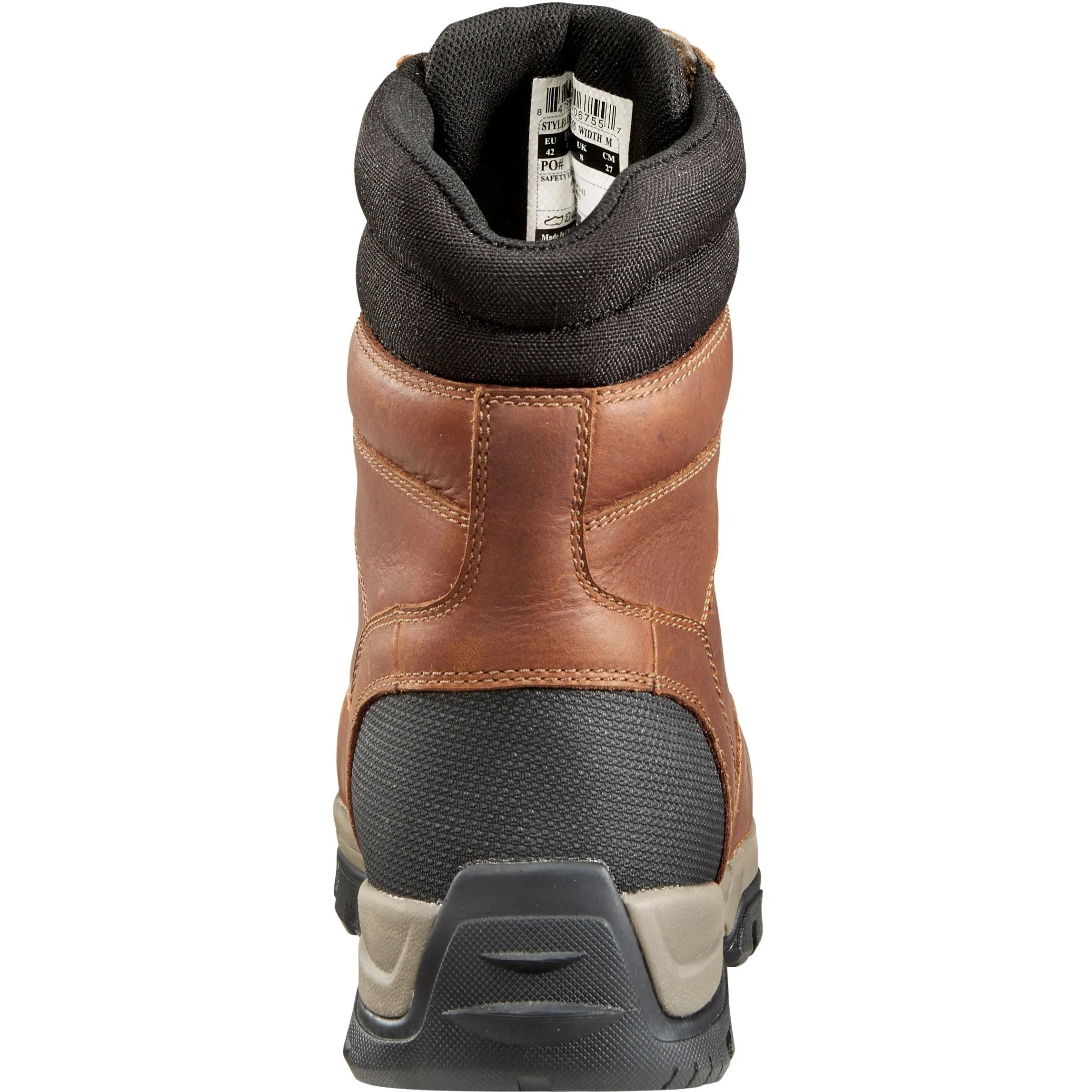 Carhartt Men's Ground Force 8" Composite Toe Waterproof Work Boot - Brown - CME8355