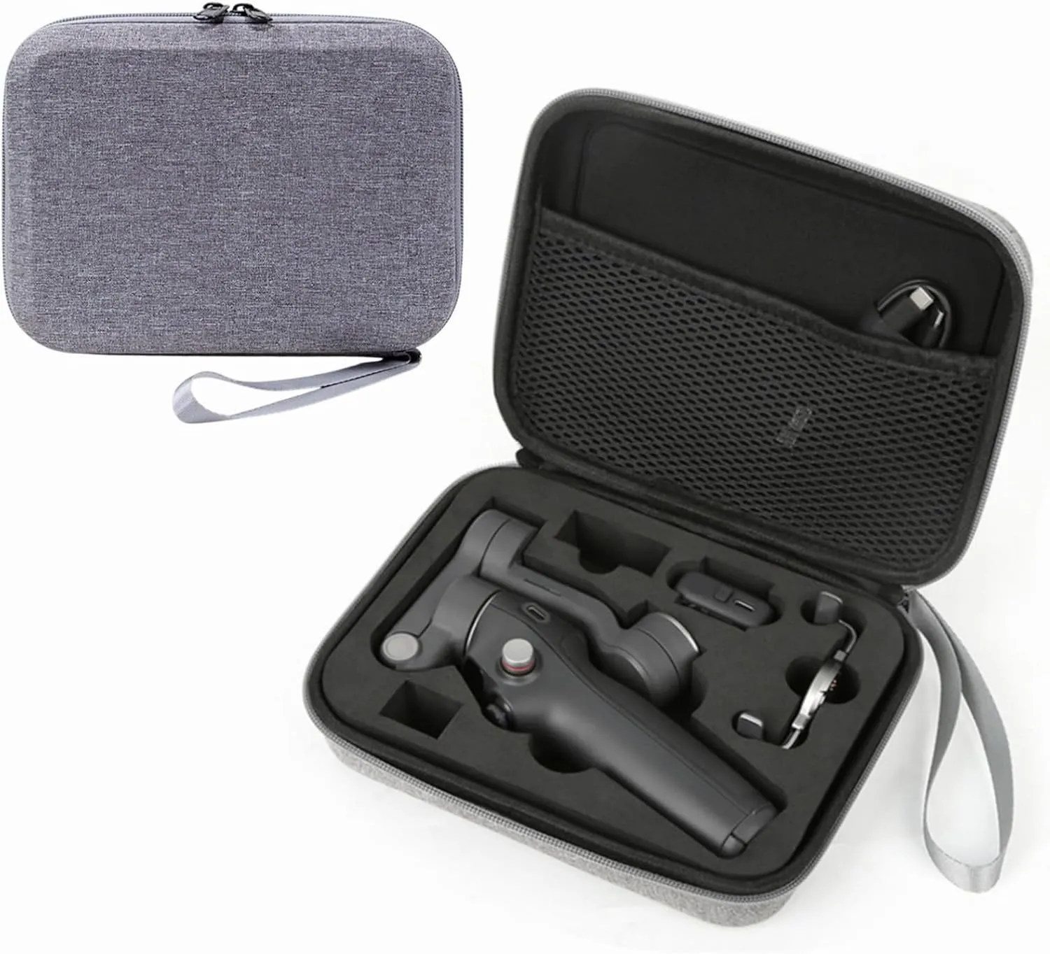 Carry Bag for DJI Osmo-Mobile 7/7P, Waterproof Portable Storge Shoulder Bag Travel Case, Smartphone Gimbal Stabilizer Accessories(Gray)