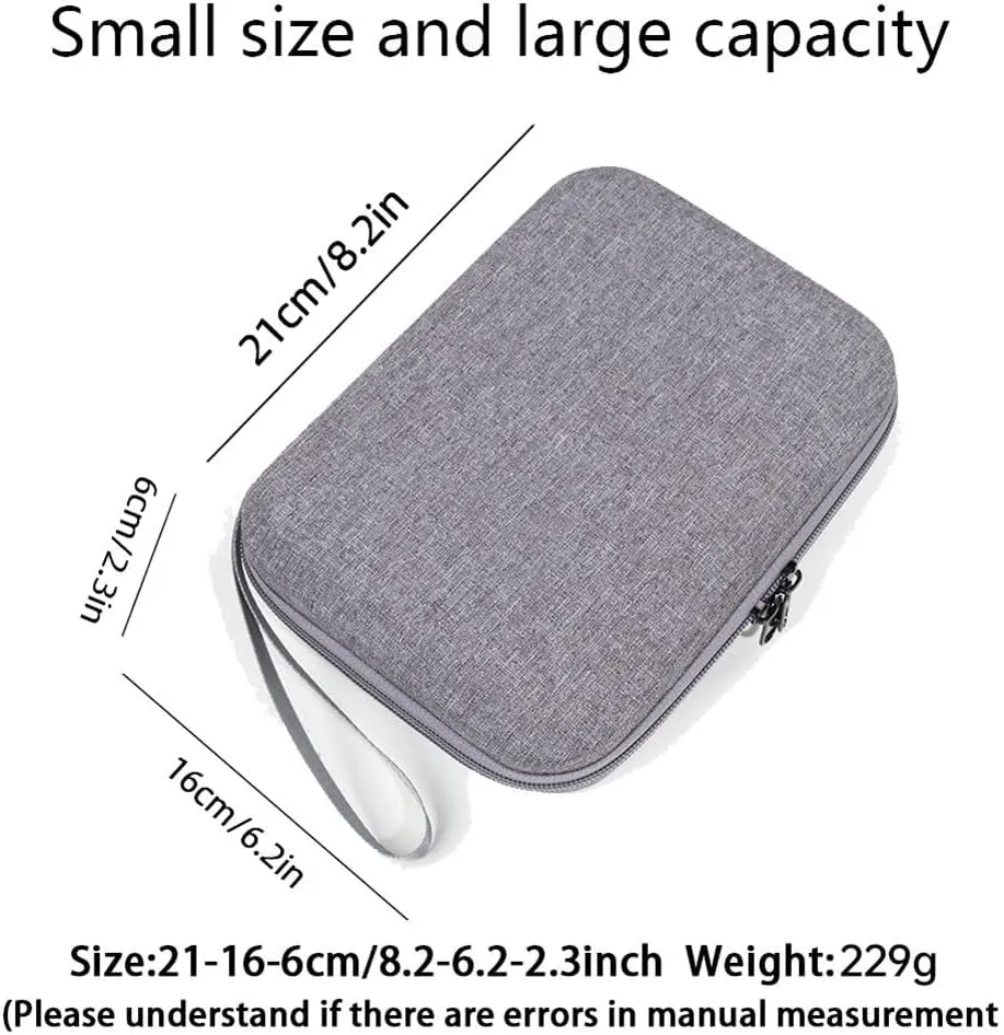 Carry Bag for DJI Osmo-Mobile 7/7P, Waterproof Portable Storge Shoulder Bag Travel Case, Smartphone Gimbal Stabilizer Accessories(Gray)
