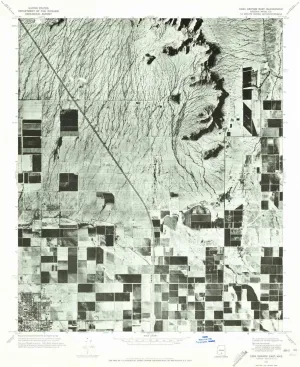Casa Grande East AZ topo map, 1:24000 Scale, 7.5 X 7.5 Minute, Historical, 1971, Updated 1972, 26.9 x 23 in