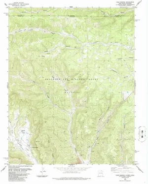 Casa Grande NM topo map, 1:24000 Scale, 7.5 X 7.5 Minute, Historical, 1986, Updated 1986, 27 x 22 in