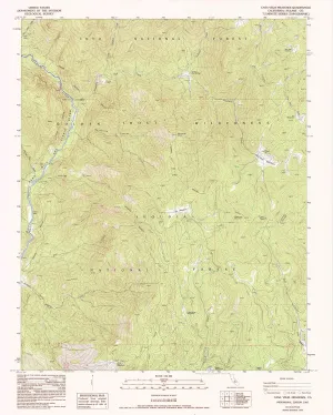 Casa Vieja Meadows CA topo map, 1:24000 Scale, 7.5 X 7.5 Minute, Historical, 1987, Updated 1994, 26.7 x 21.4 in