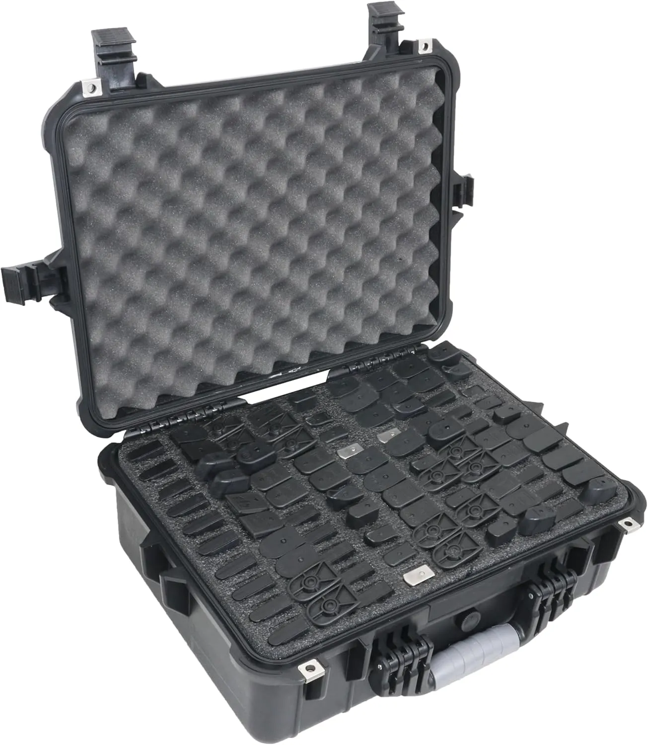 Case Club 90 Pistol Magazine Case, Protective Hard Case, Waterproof & Crushproof, Pressure Valve, Folding Handles & Lockable, Airline Approved