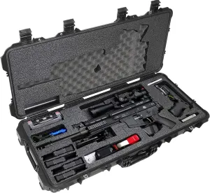 Case Club Case fits SCAR17S Rifle in Pre-Cut Waterproof Case with Accessory Box and Silica Gel to Help Prevent Gun Rust (Gen 2)