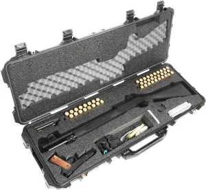 Case Club Tactical Shotgun Pre-Cut Waterproof Case with Accessory Box and Silica Gel to Help Prevent Gun Rust (Gen 2)