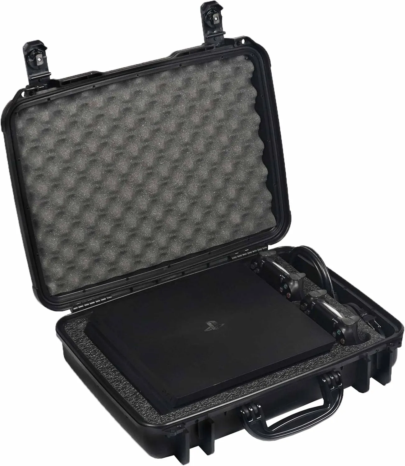 Case Club Waterproof Gaming Travel Case to fit PlayStation 4 Pro in Pre-Cut Foam