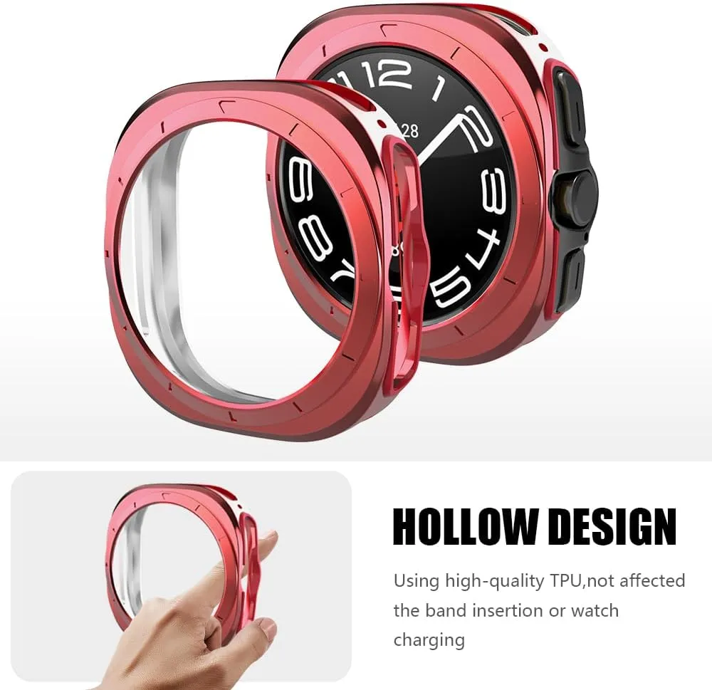 Case Full Cover For Samsung Galaxy Watch 7 40mm 44mm TPU Anti drop and waterproof Protector Case