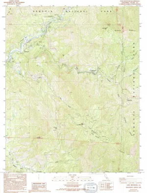 Case Mountain CA topo map, 1:24000 Scale, 7.5 X 7.5 Minute, Historical, 1987, Updated 1994, 26.7 x 21.6 in