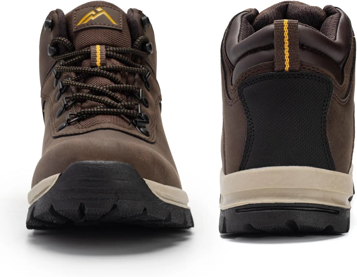 CC-Los Men's Waterproof Hiking Boots Work Boots Durable Non Slip Outdoor Shoes Size 7.5-14