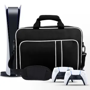 CCMADE Carrying Case for PS5 Travel Case for PS5 Protective Bag Suitable for Playstation 5 Disc/Digital Edition Console, Controllers, Game Cards, Gaming Headset and Other Accessories