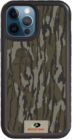 cellhelmet Mossy Oak | Bottomland Camo | Dual-Layer Case in Onyx Black Designed for iPhone 12,iPhone 12 Pro Shock & Drop Proof - Durable | As Seen on Shark Tank