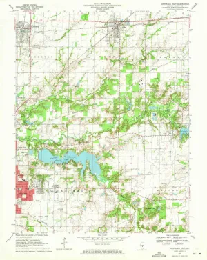Centralia East IL topo map, 1:24000 Scale, 7.5 X 7.5 Minute, Historical, 1970, Updated 1971, 26.9 x 21.4 in