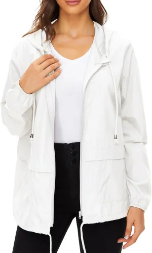Century Star Packable Rain Jackets for Women Waterproof Lightweight Raincoat with Hood Windbreaker Jacket Women Rain Coats