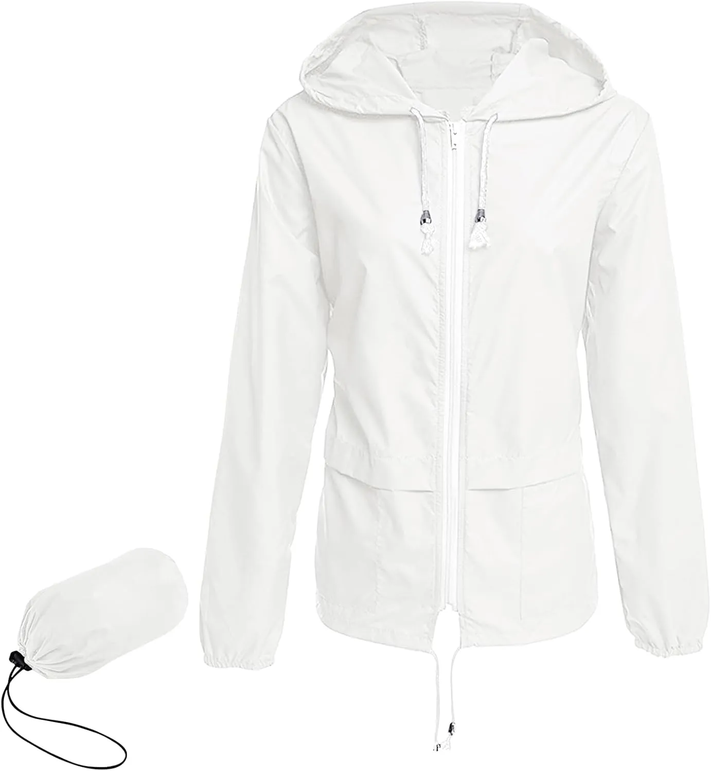 Century Star Packable Rain Jackets for Women Waterproof Lightweight Raincoat with Hood Windbreaker Jacket Women Rain Coats