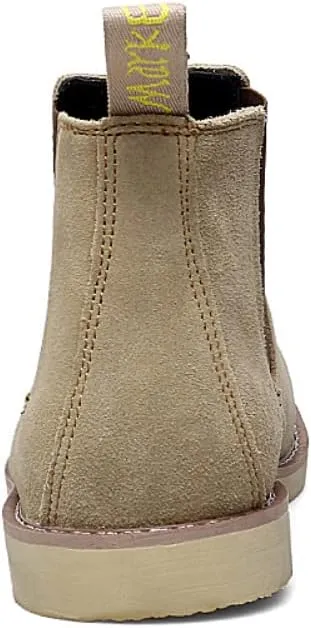 Chelsea Boots Men Suede Leather Casual Chukka Ankle Boots Classic Elastic Dress Ankle Boots for Men Outdoor Fashion Shoes