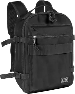 Child's Travel Backpack for Ages 3-6 | Lightweight Suitcase Style Carry-On | 10L Weekender with Tablet Sleeve & Chest Strap | All Black