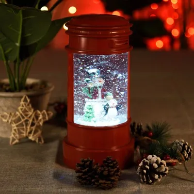 Christmas Lantern | Snowman Glitter Post Box
