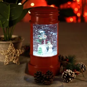 Christmas Lantern | Snowman Glitter Post Box