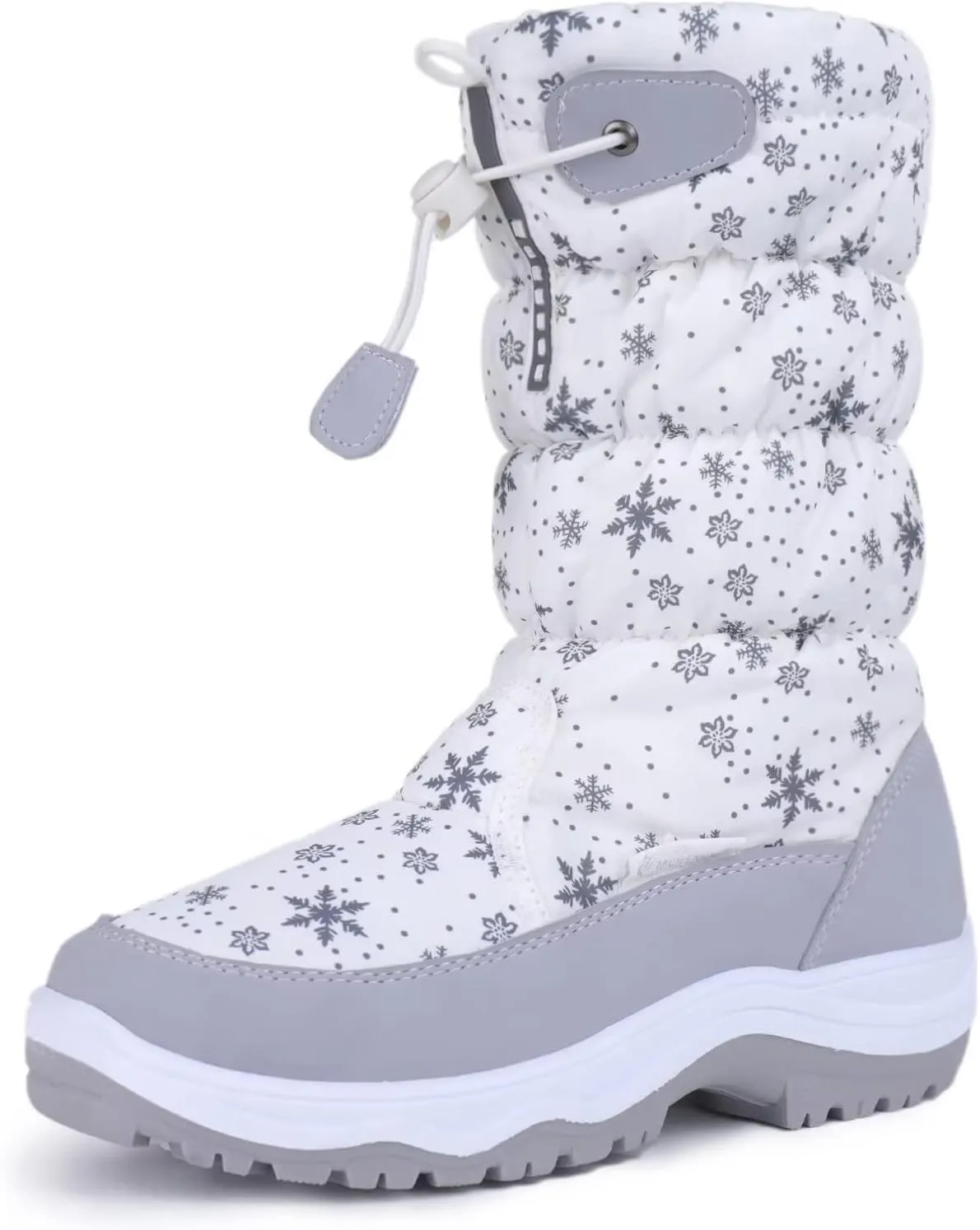 CIOR Women's Snow Boots Winter II Water-Resistant Fur Lined Frosty Warm Anti-Slip Boot U120WMX002-New.White-39