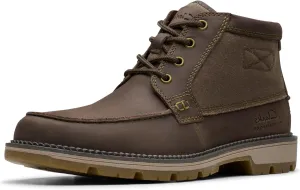 Clarks Mens MAPLEWALK MOC Padded Insole Leather Chukka Boots