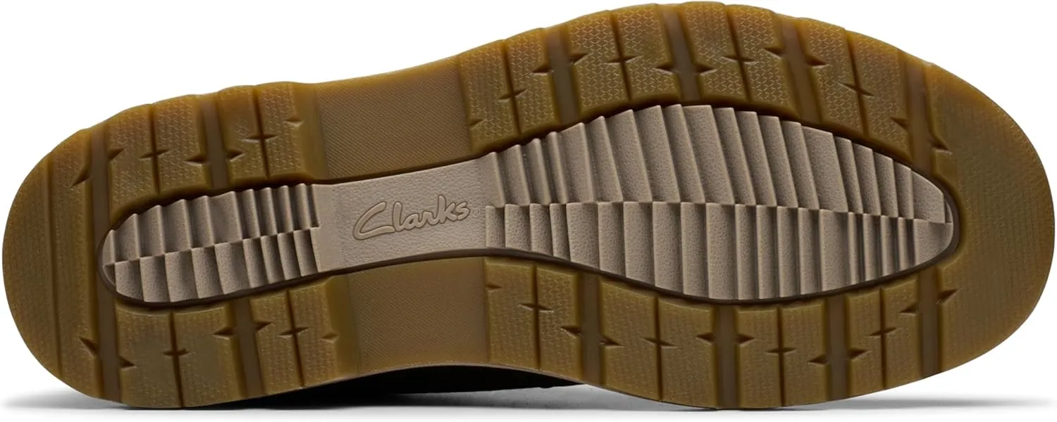 Clarks Mens MAPLEWALK MOC Padded Insole Leather Chukka Boots