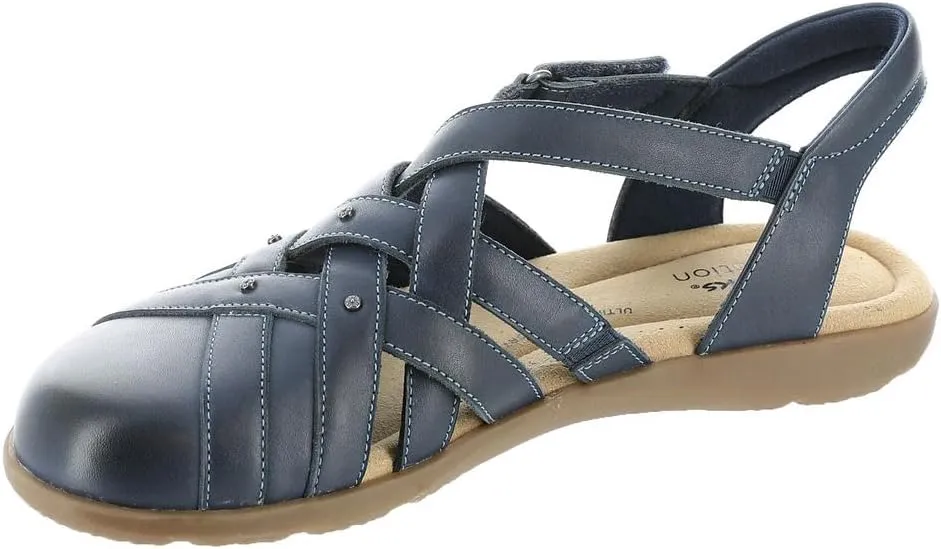 Clarks Womens Faux Leather Comfort Insole Slingback Sandals