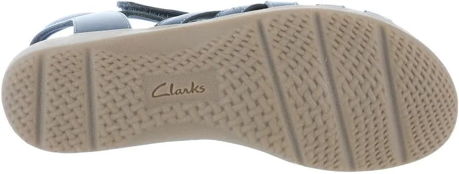 Clarks Womens Faux Leather Comfort Insole Slingback Sandals