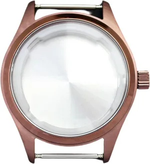 Classic Automatic Watch Case Sapphire Crystal Glass 34.3MM Dial for Nh34 Nh35 Nh36 Nh38 Movement