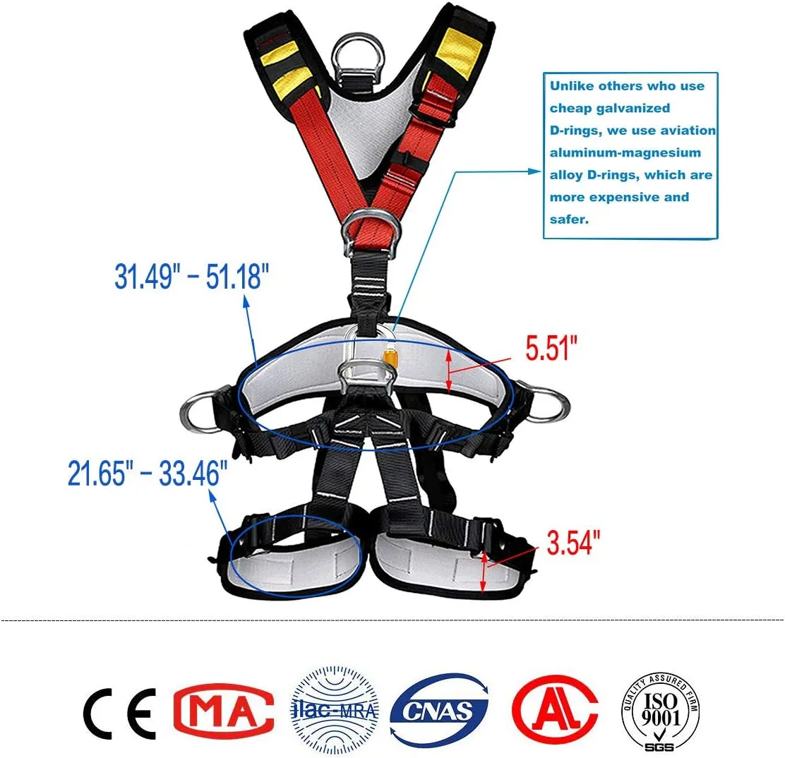Climbing, Safety Safe Seat Belt for Outdoor Tree Climbing, Outward Band Expanding Training Large Size,Climbing Gear