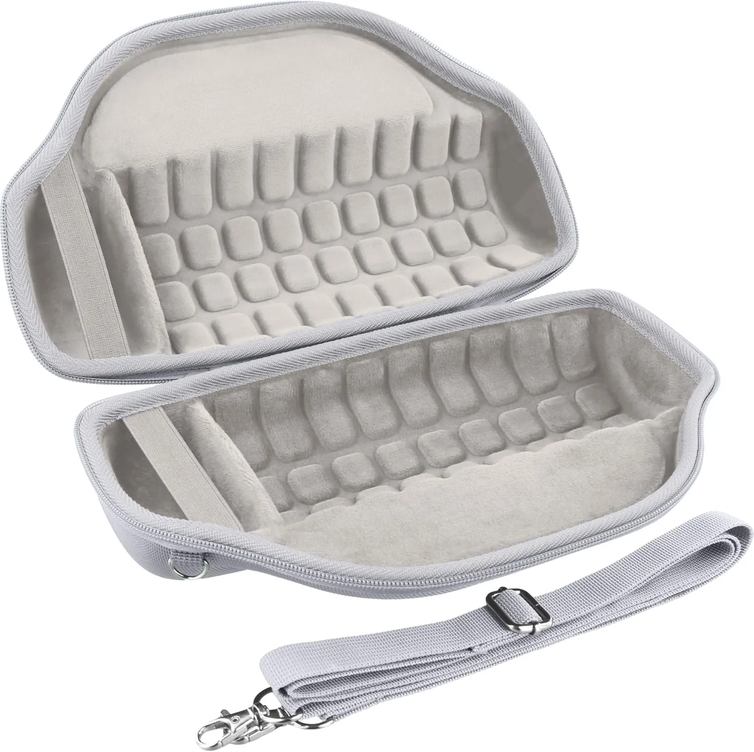 co2CREA Case for JBL Charge 6 Waterproof Portable Bluetooth Speaker, Hard Travel Bag with Detachable Shoulder Strap (White Case)